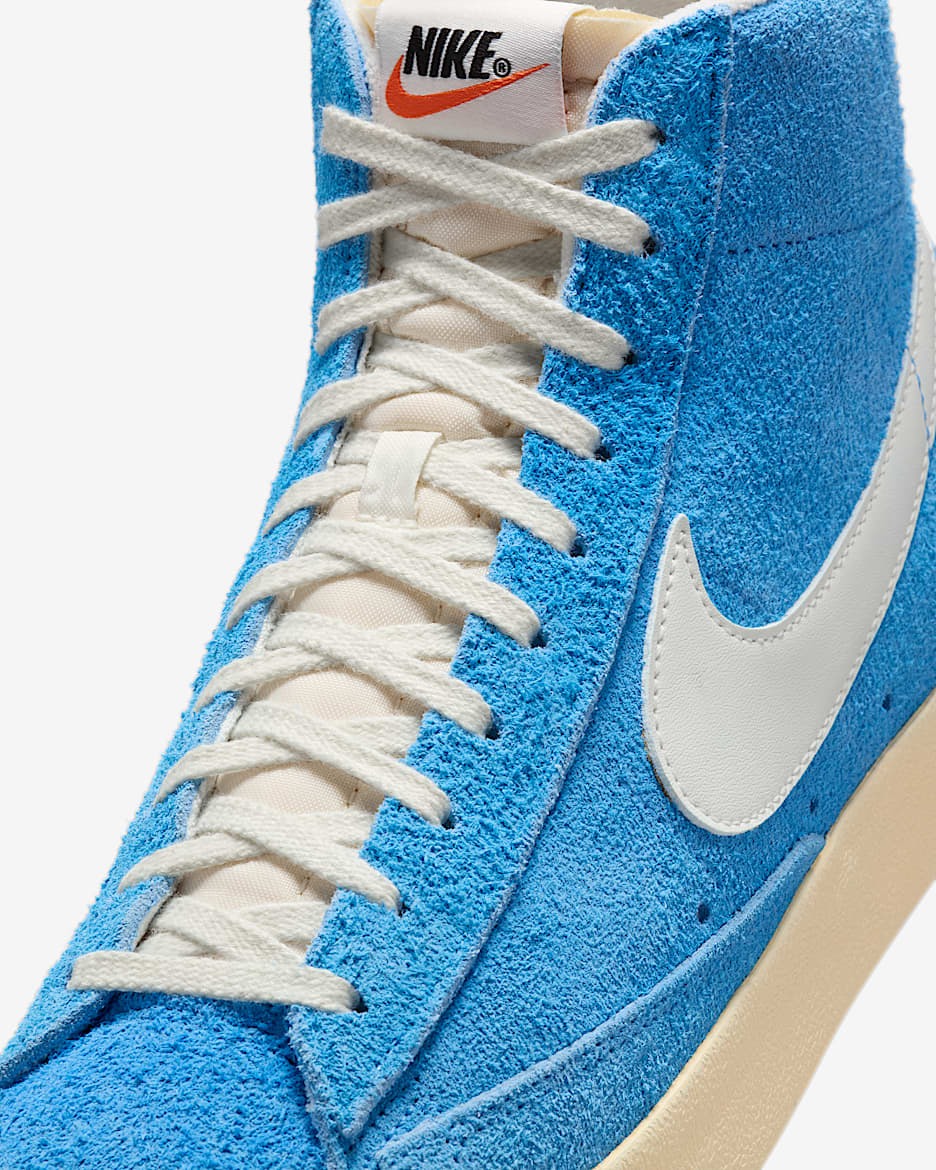 Nike blazer mid blue suede clearance